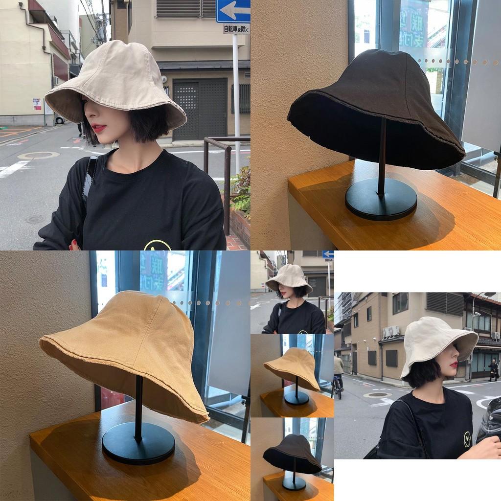 Beige Versatile Korean Style Fisherman Hat Trendy Wide Brim Sunshade Summer Hat For Women