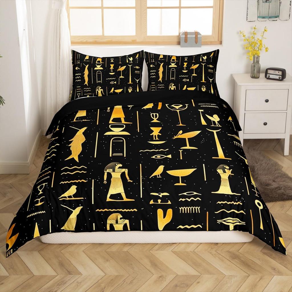 Feelyou Sunflower Duvet Cover Botanical Floral Printed Bedding Set for Kids Women Adults Yellow Blossom Flowers Comforter Cover Wooden Scene