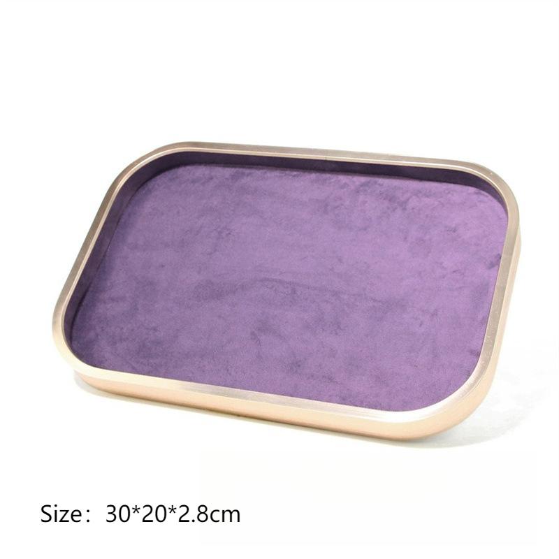 

Bracelet Jewelry Display Tray Rings Earrings Organizer Pallet Jewellery Counter Showcase Salver Necklace Ornament Storage Case