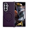 With Holder Phone Case For Samsung Galaxy Z Fold 7 5G Magnetic PC Hard Shell Protective Color Collision Shockproof Back Cover