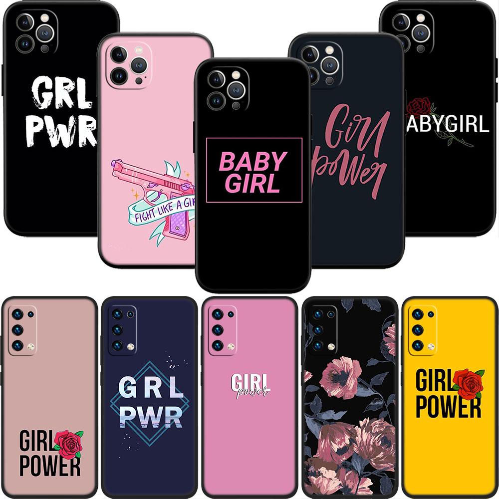 PP38 Girl Power Fight Soft Shell Phone Case for Samsung Galaxy Note 10 20 S23 S24 S25 Ultra FE Plus Edge Lite A02S A35 A07 A17