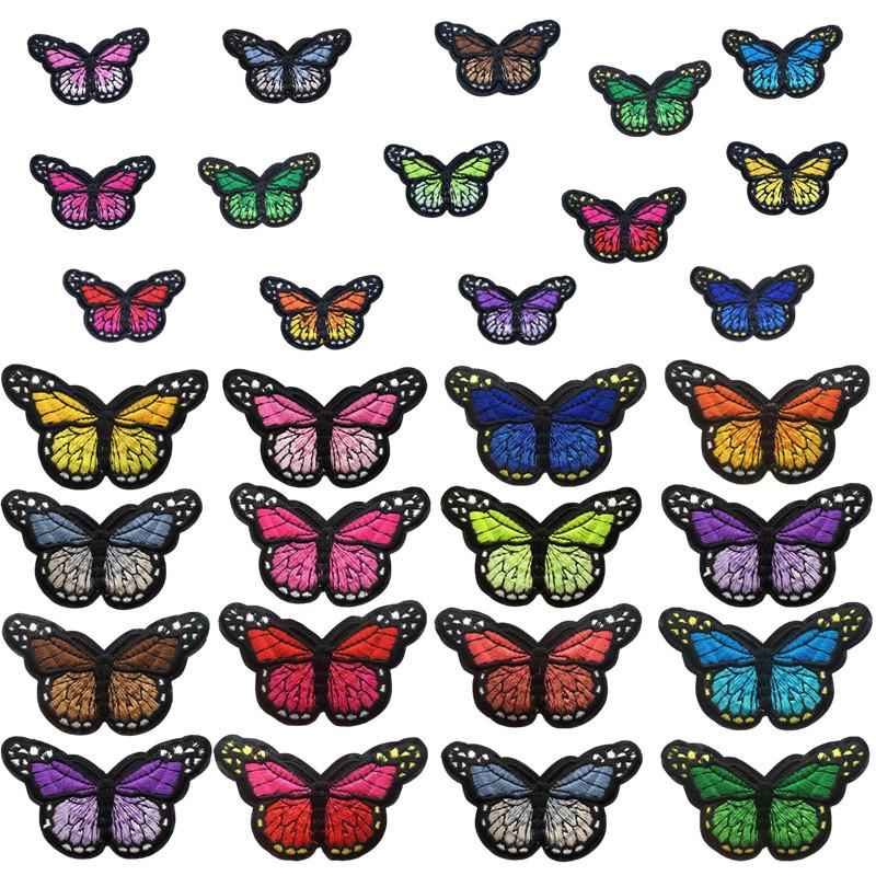 10Pcs Butterfly Patches Applique For Clothing Embroidery Patches On Clothes Diy Ironing Sewing Children Kids Stickers
