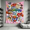 Hedgehog Sonic Speed Wall Hanging Printed Fabric Blanket Decorative Tapestries for Bedroom Living Room Home Decor