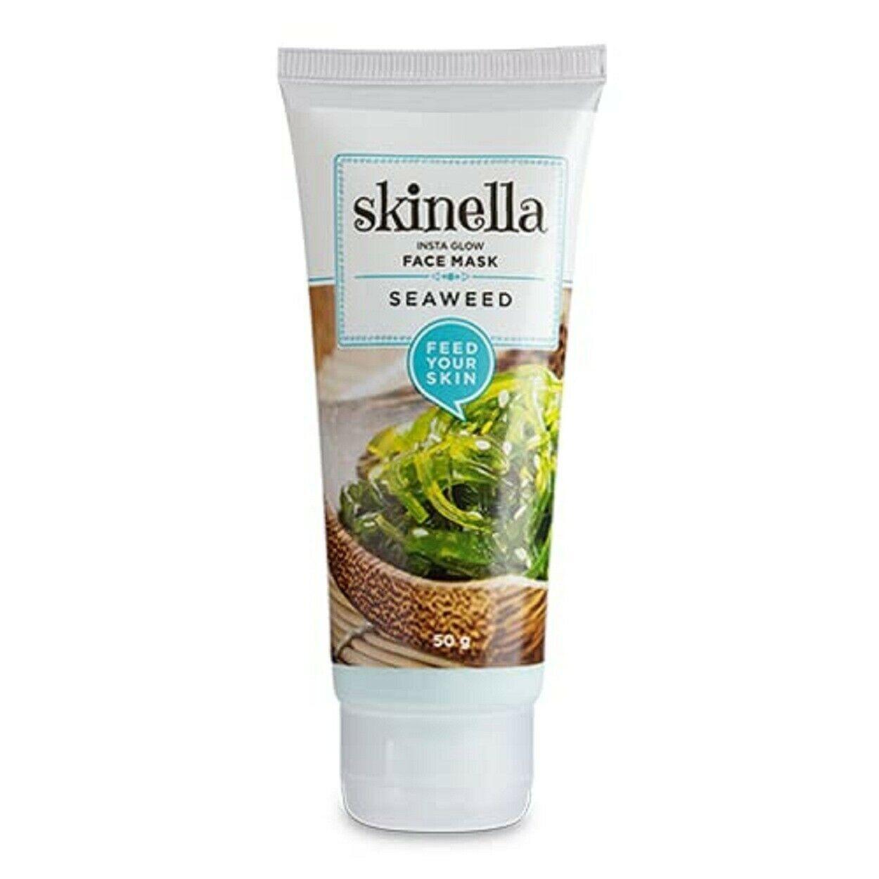 

Skinella Seaweed Instaglow Face Mask For Radiant & Glowing Skin 50gm AN2494