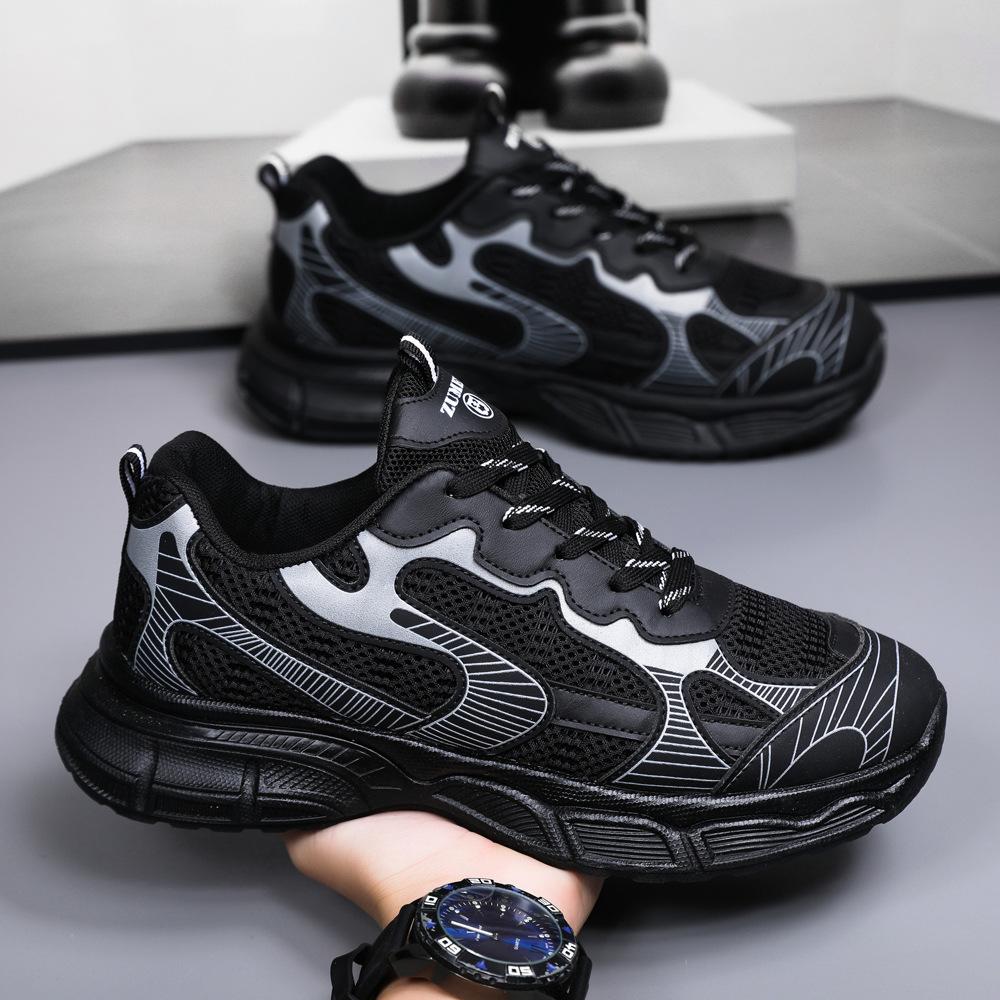 Scarpe sportive Moda maschile Moda Tutte le scarpe leggere comode per papà Suola spessa Uomo Giovane studente Casual Scarpe singole