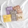 Jewelry Pouch Packaging Bag Snap Bag 8X8Cm With 6X6Cm Cards Soft Velvet Gift Necklace Earrings Rings Storage Bag