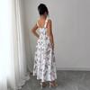 2026 European and American New Halter Suspenders, Temperament Printing To Win Fashionable Long Dresses