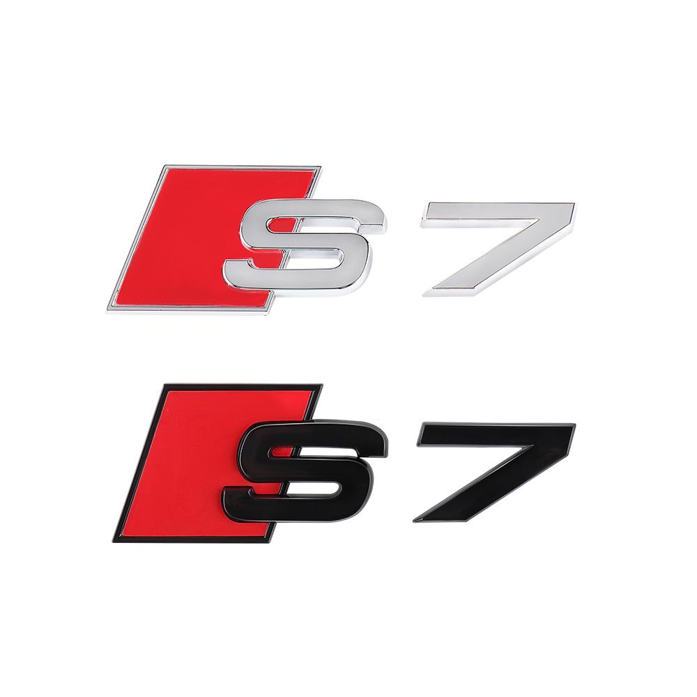 QR6 ABS Car Body Rear Trunk S3 S4 S5 S6 S7 S8 Emblem Sticker for M6 Sline A4 A5 S3 S5 A3 8p 8v b6 b8 S8 S4 B9 C7 Auto Accessories