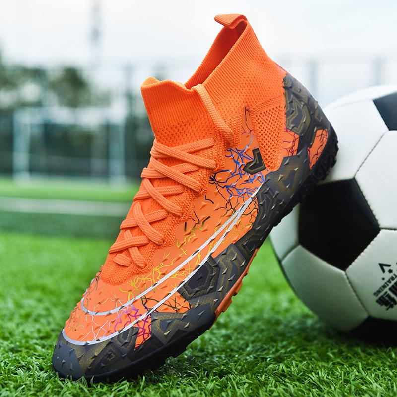 

2025 Fashion Phantom GT Ag Anti-slip Wear-resistant Low Top Short Staple Comfortable Breathable Rubber Casual Football Shoes Bla 46 оранжевый