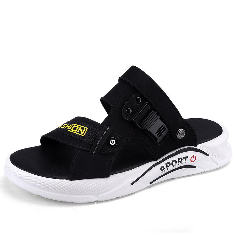 2025 summer outdoor sandals men's slippers beach shoes casual sandals dual-purpose indoor platform fashion men's slippers