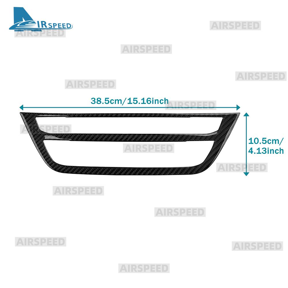 Carbon Fiber Style Interior Moulding for BMW X3 G01 2018-2024 X4 G02 2019-2021 AC Control Panel Frame Cover