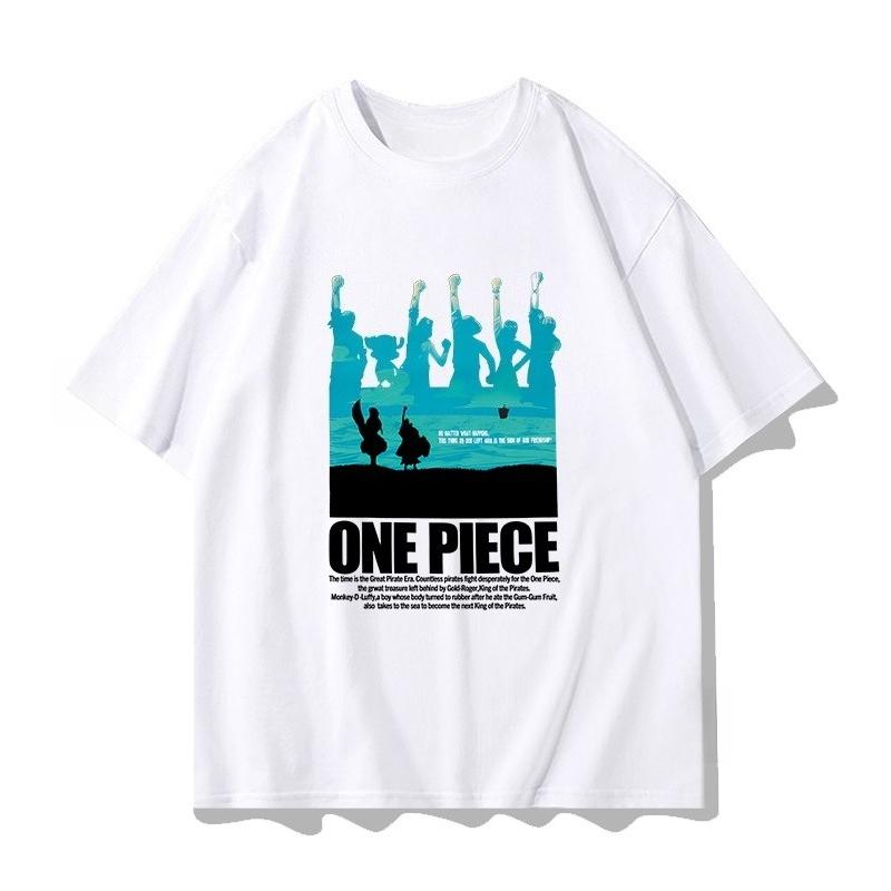 ONE PIECE Joint Tshirt Mens and Womens Summer Peripheral Clothes ACE Sanji Luffy Zoro Shortsleeved Childrens Clothes