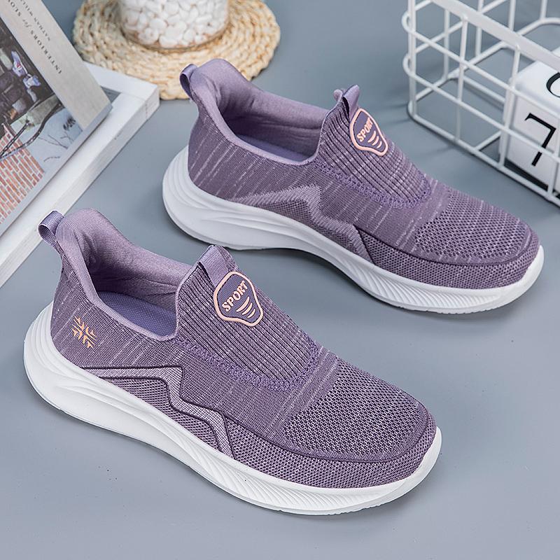 Fashion Lefu Shoes Women's Casual and Comfortable Lightweight Slip on Sports Shoes Flat Shoes New Breathable Vulcanized Shoes 2025