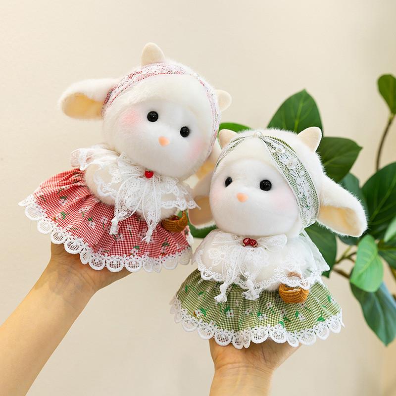 Plush Sheep Keychain With Soft Polyester Fill For Gift And Backpack Decor