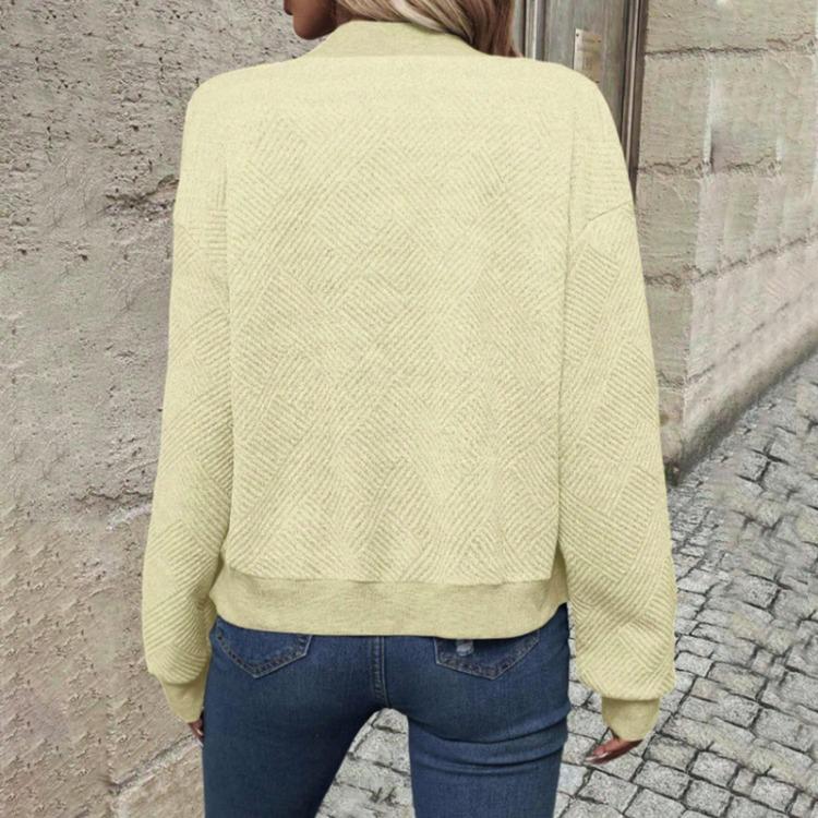 Women Loose Casual Lightweight Long Sleeve Full Zipper Sweatshirts Jackets Coat Outwear