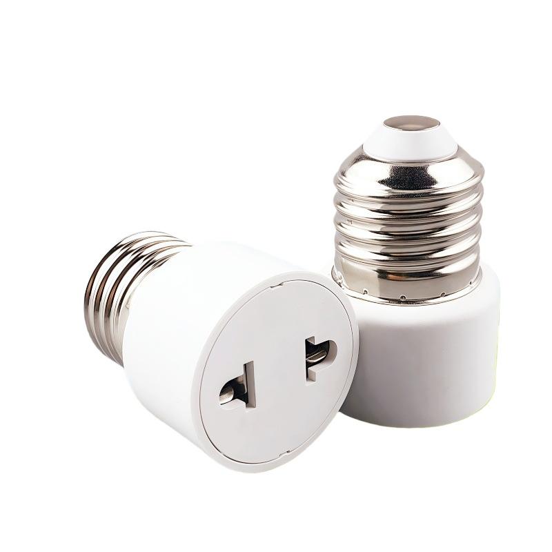 1Pcs Lamp Socket Us/Eu Without Light Practical White E27 Plug Bulb Holder Light Fixture Bulb Base Adapter Diy Accessories