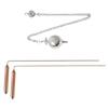 2Pcs Portable Copper Sounder Wand Divination Wand Professional Divining Rod Pendulum Use Divination Treasure Tool
