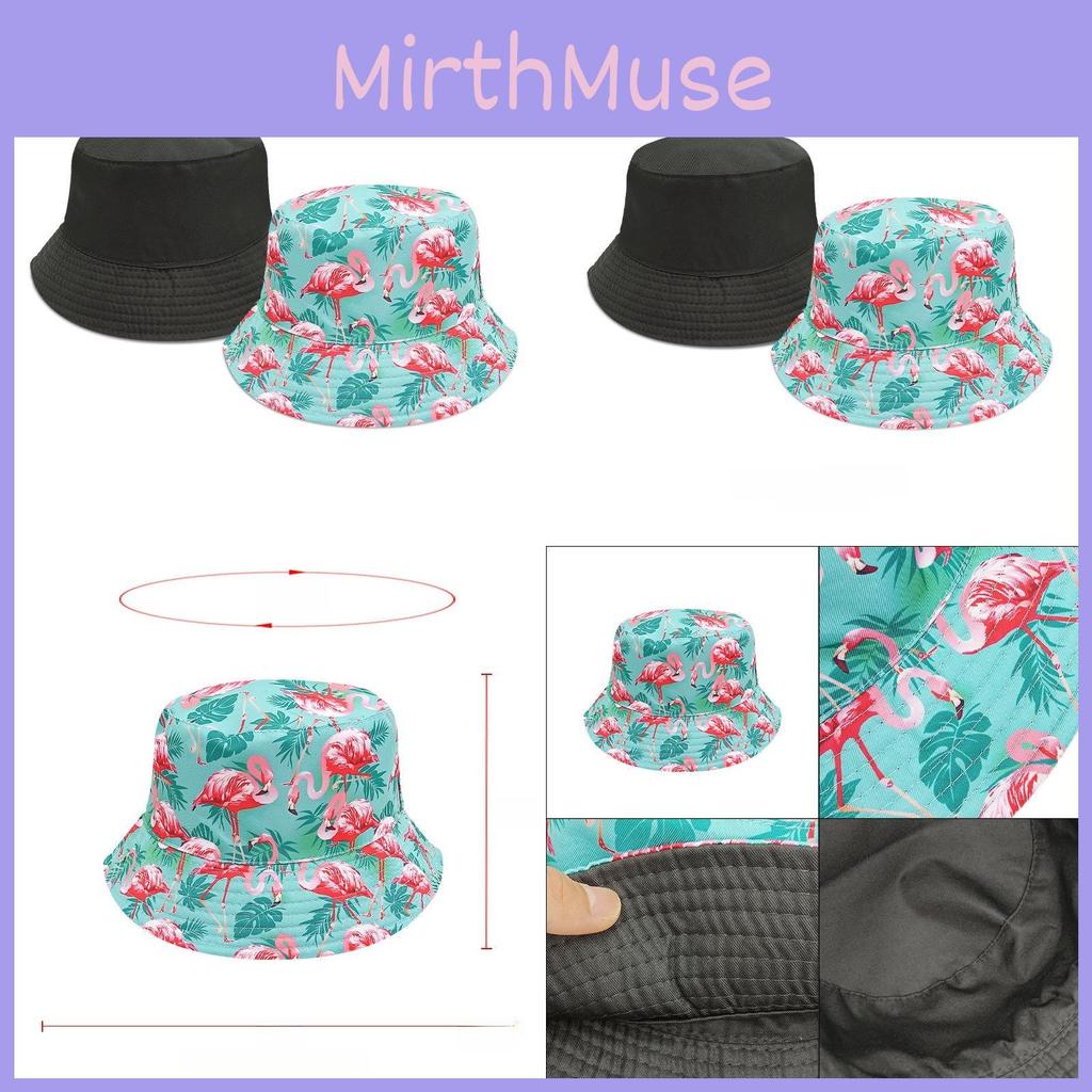Flamingos Print Fisherman Cap Breathable Sun Protection Hat For Wear Casual