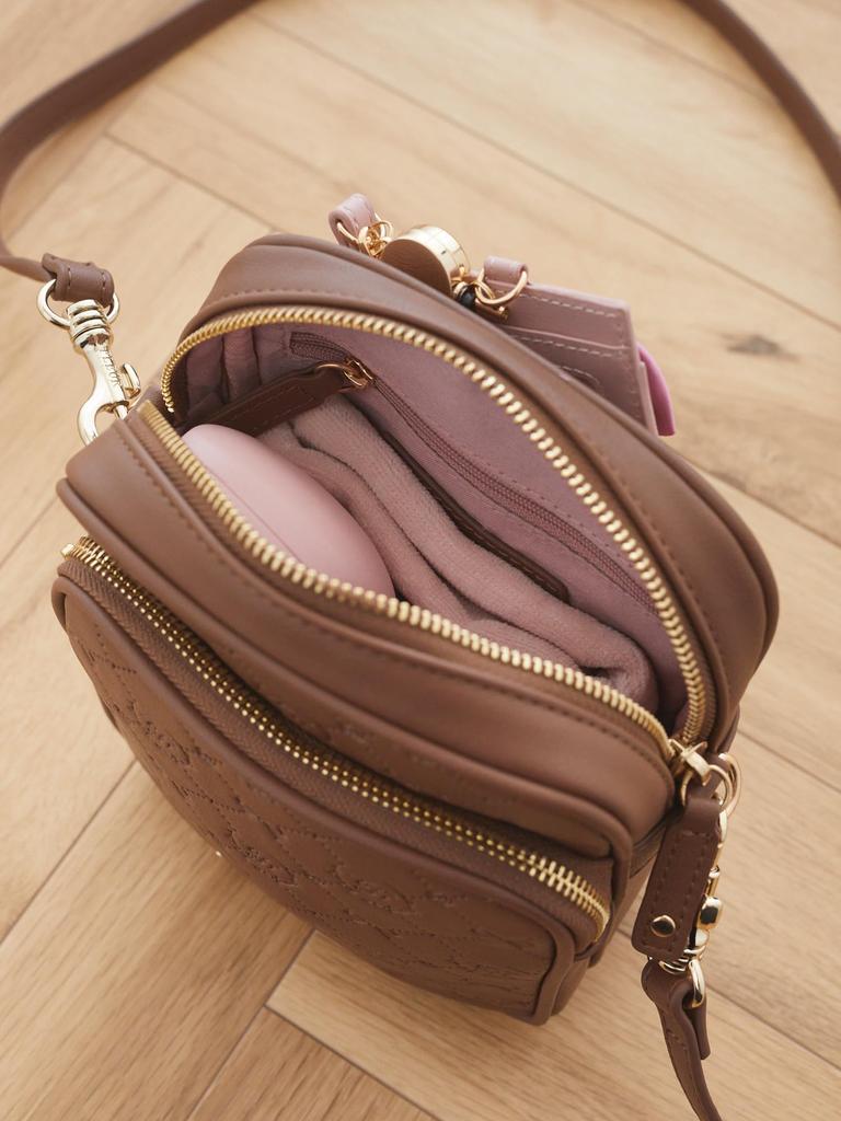 EC Exklusives Monogramm Vertikale Umhängetasche