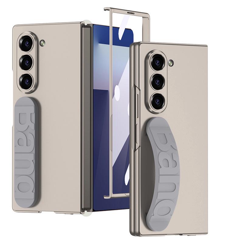 Samsung Z Fold7 Silicone Case with Elastic Wristband - Premium Foldable Phone Cover