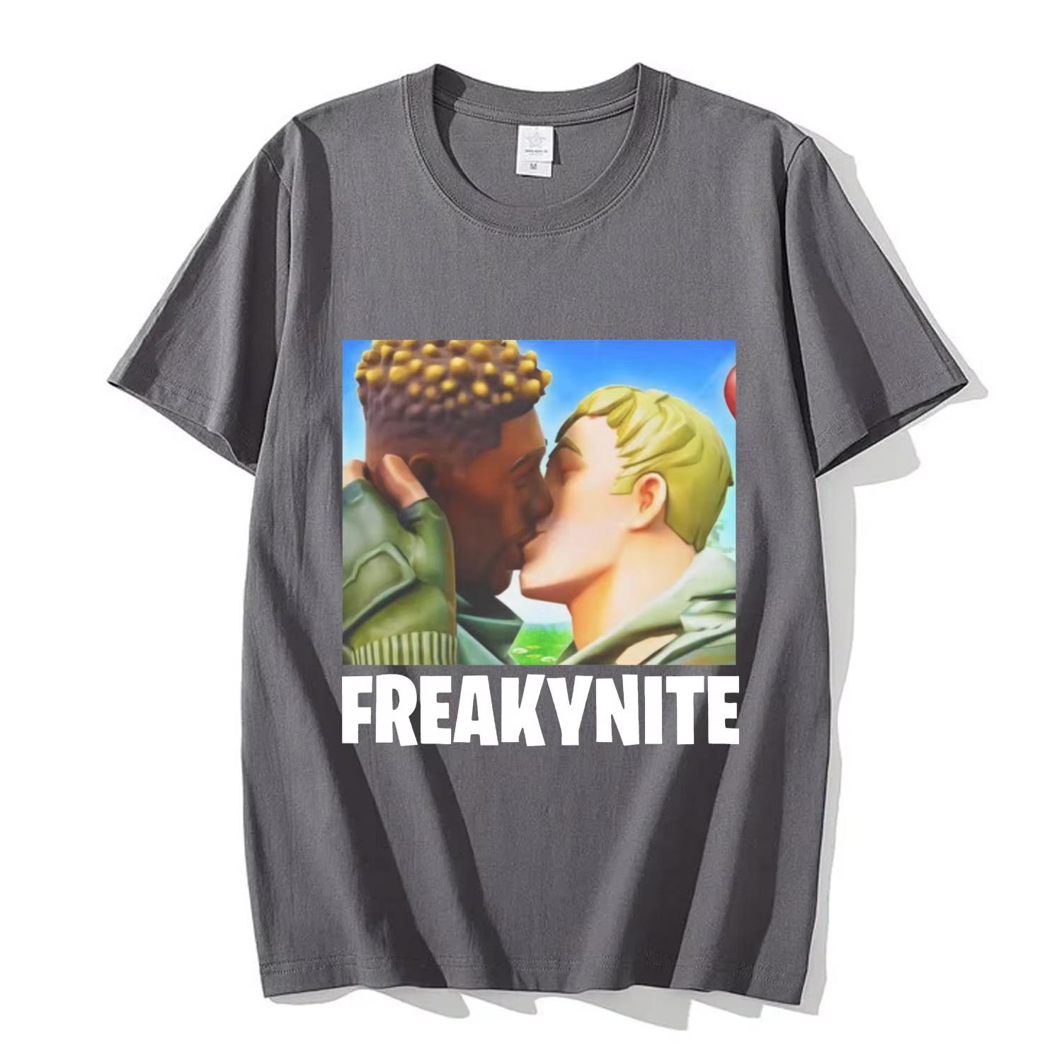 

Fashion Freakynite Parody Brainrot Joke T-shirts Casual Loose Short Sleeve Streetwear Men s Women Top Tee Short Sleeve Clothing 4XL