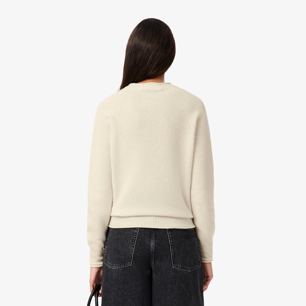 [lacoste] Women's Carded Wool Crew Neck Sweater AF4160-55NXFJ