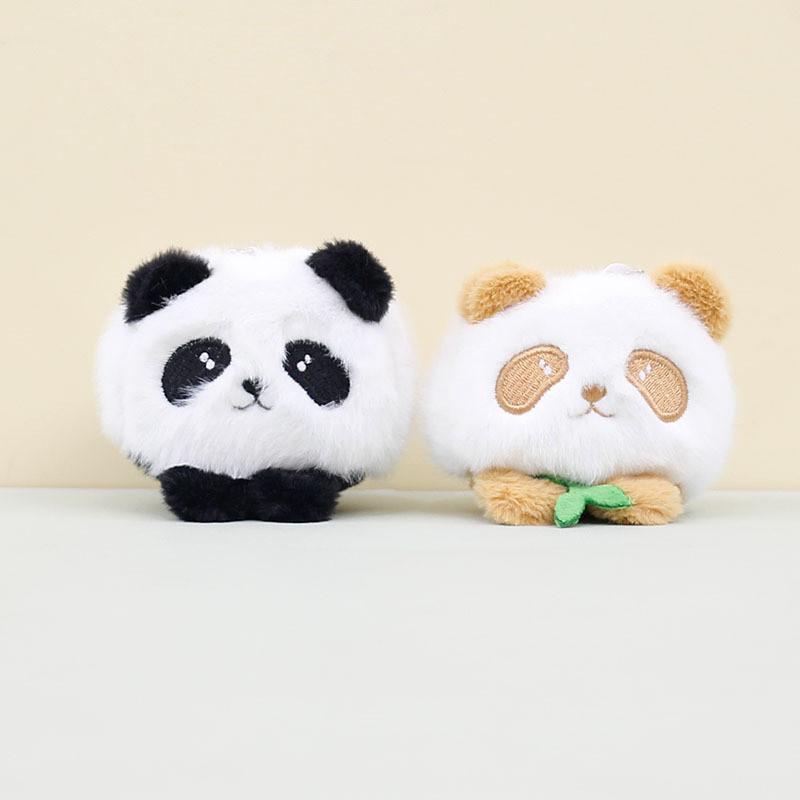 Adorable Cartoon Panda Plush Keychain Toy Cute Stuffed Bag Charm Gift For Couples