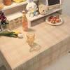 Ins Korean Plaid Tablecloth Strawberry Background Cloth Modern Desk Table Cloth
