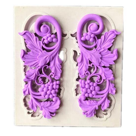 Blumen Spitze Silikon Kuchenform Schokolade Fondant Gebäck Backwerkzeuge Backformen