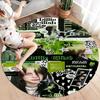 Billie Eilish Round Area Rug,Carpet Rug for Living Room Bedroom Sofa Playroom Decor,Non-slip Floor Mat