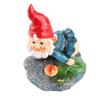 Dwarf Decorative Ornaments Durable Resin Decor Cute Gnome Figure Decorations for Home Outside Yard