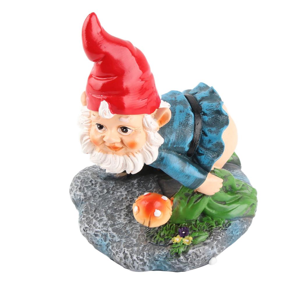 Dwarf Decorative Ornaments Durable Resin Decor Cute Gnome Figure Decorations for Home Outside Yard
