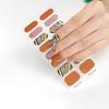 Gel Manicure Stickers Waterproof Texture Design Translucent Candy Multi-color Semi-cured Nail Stickers