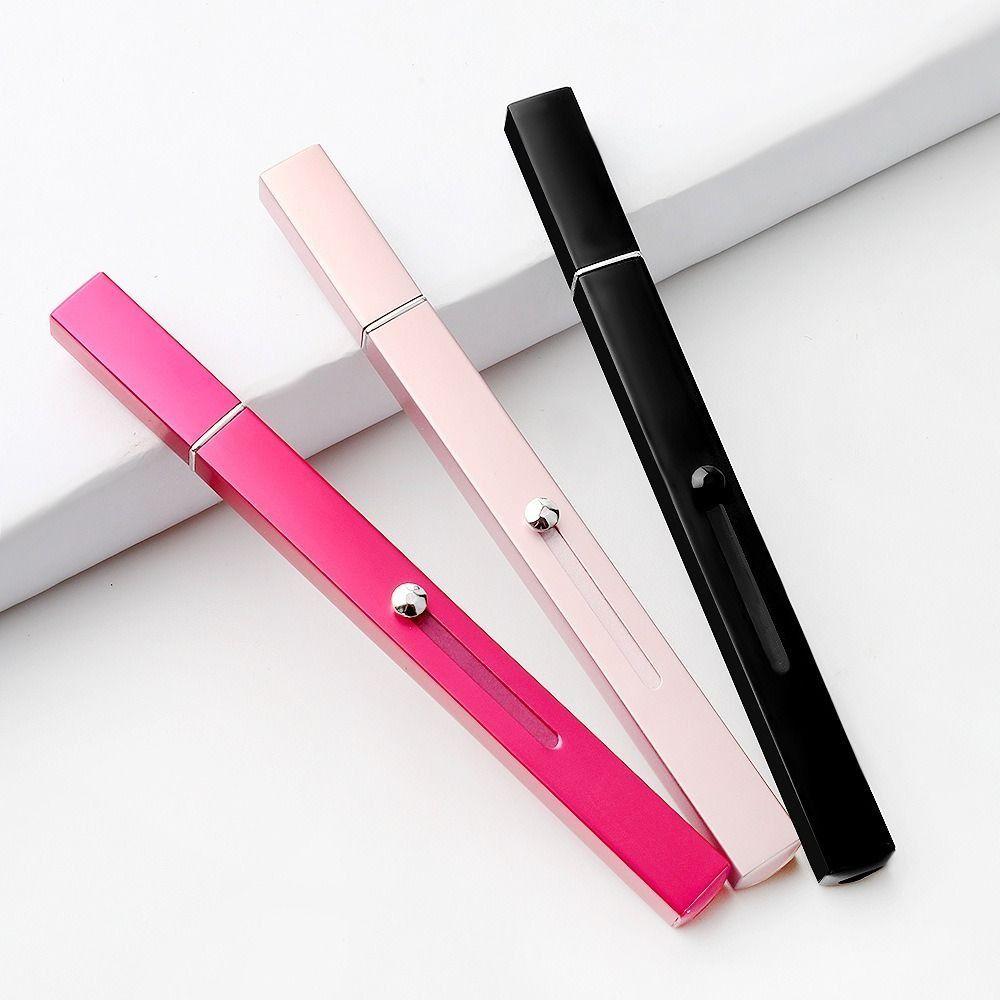 Telescopic Retractable Lip/brow Brush Aluminium Tube Double-ended Lipstick Brush  Women