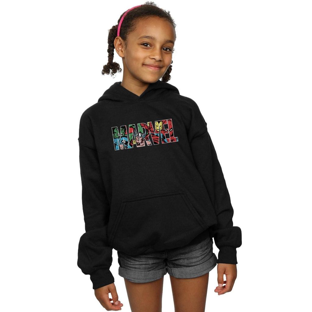 Marvel Comics Girls Logo Character Infill Hoodie
