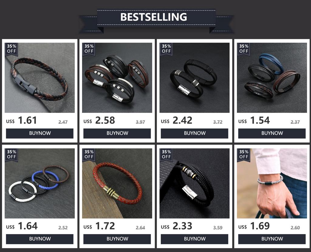 Vintage Mens Leather Bracelet Handmade Weaven Wax Rope Braslet Bangle Accessories Hombre Hiphop Rock Wrap Braclet Gifts For Him