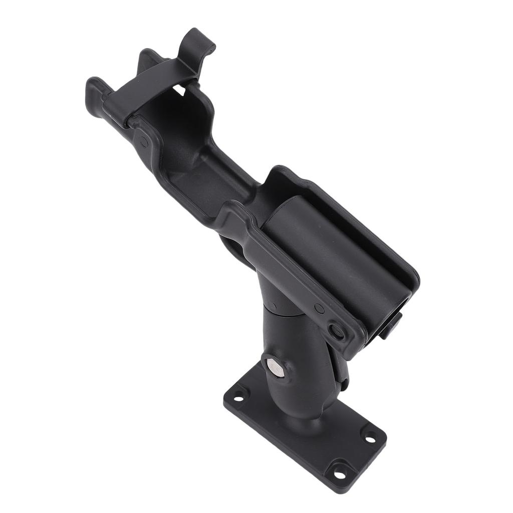 Boat Fishing Rod Holder with Mounting Base Adjustable Rotatable Fishing Pole Holder for Boat Canoe Kayak Black