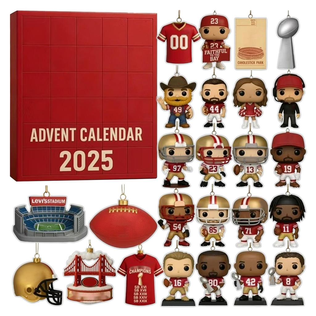 Advent Calendar, Advent Calendar, Boys Advent Sports Calendar, 24 Day Acrylic Countdown Calendar, Advent Calendar