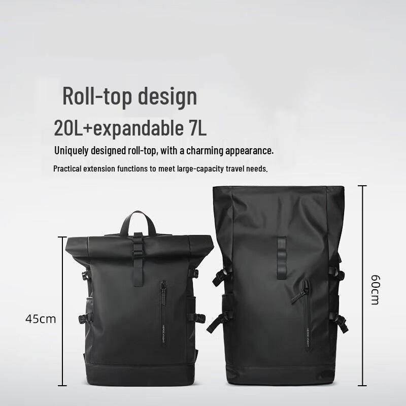 Men's Expandable Waterproof Laptop Backpack - School, Sports, Fashion, Commuting, Business, Photography
