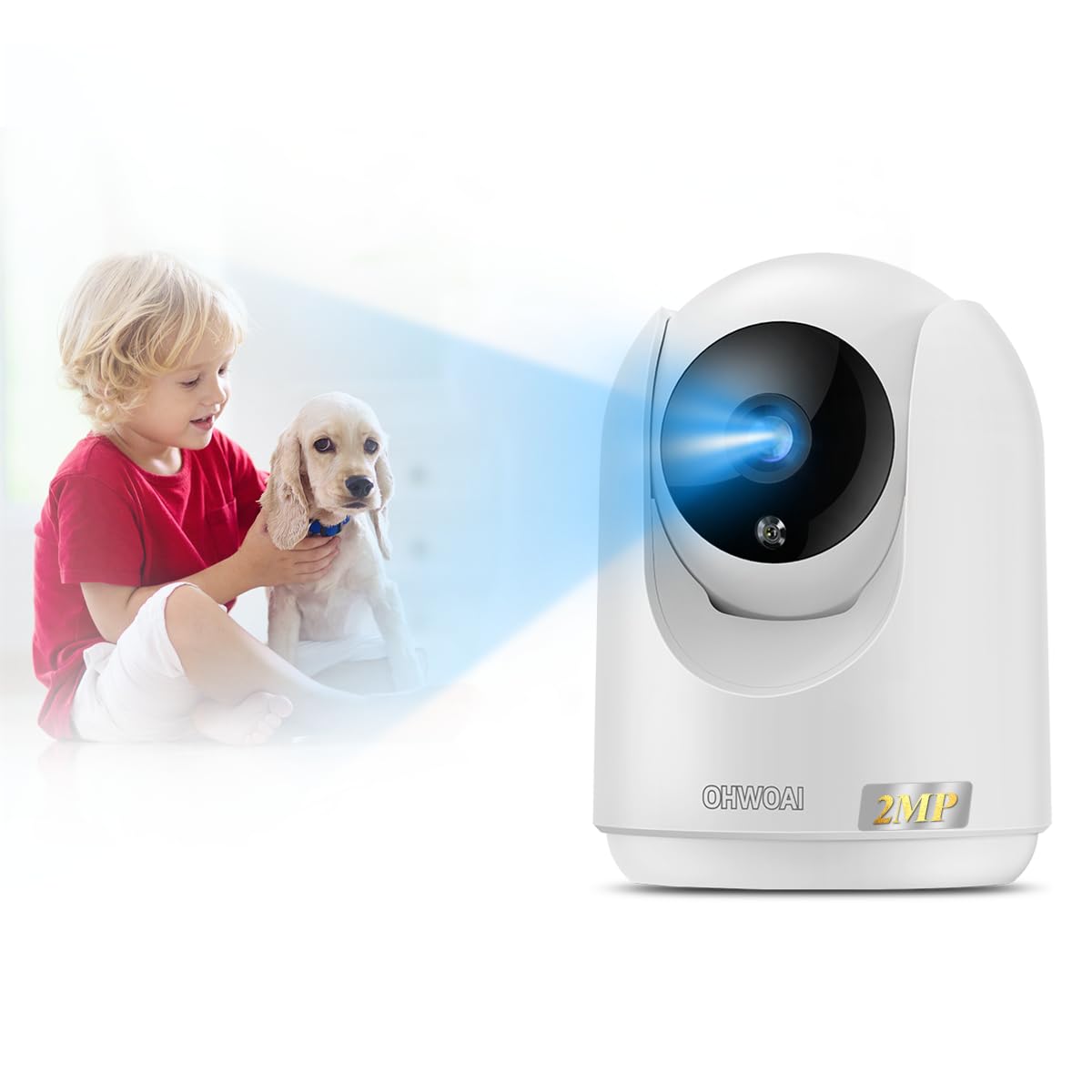 

Network Camera Pet Camera 1080p Full HD Indoor Camera Night Shooting Dome Security Camera Wi-Fi