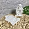 Pour Art Form for Halloween Grave Marker Displays, Quick Releases Build for Small Indoor Accent Work, Single Raised Pattern for Shelf Styling Use