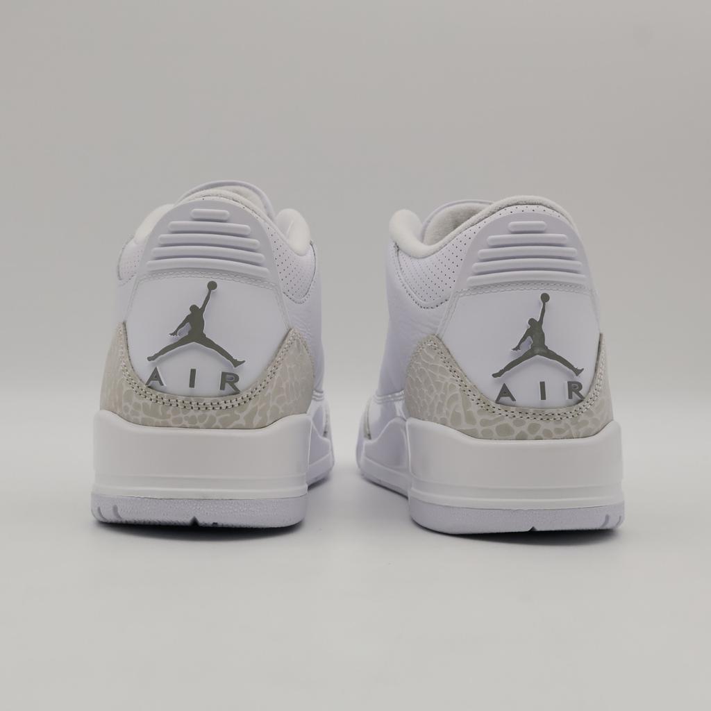 CT8532-111 Nike Air Jordan 3 Retro Pure Money White and Silver (2025) (Men's)
