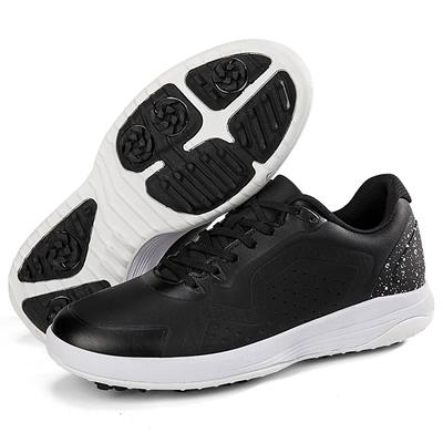 Fashionable Professional Golf Shoes for Men Quality Flat Walking Leather Sneakers Blue Black Man Golf Shoes Big Size