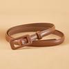 Women's Belt New Fashion Dress Decorative Thin Belt Versatile Women's New Skirt Belt Smooth Buckle Belt