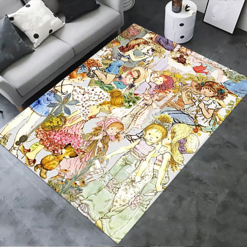 2025 New Sarah Kay Carpet Rug for Living Room Bedroom Home Sofa Decoration,Kids play Non-slip Floor Mat145