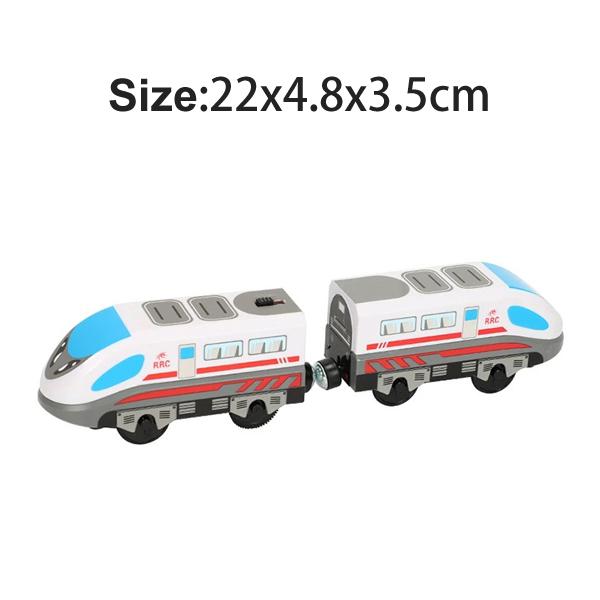 Magnetic Train Toys Wooden Railway Tracks Accessories Locomotive Diecast Slot Fit for All Wood Brand Wooden Tracks Toys For Kids