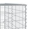 Gabion with Lid 200 X 100 X 200 Cm Galvanized Iron