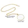5X Magnifying Glass Reading Glasses Pendant Jewelry Optical Magnifier with Chain Necklace Neckglasses Portable Monocle