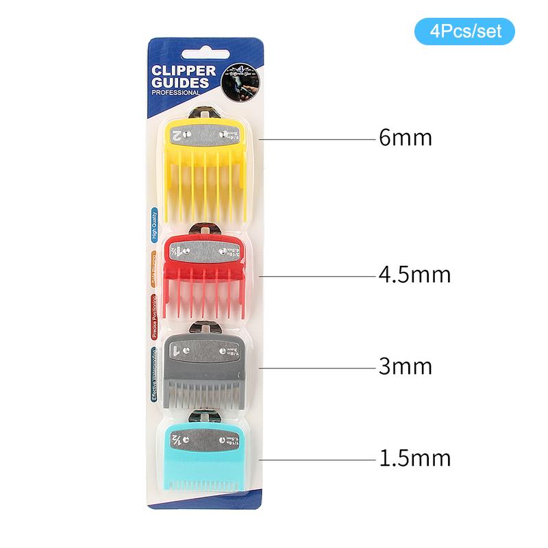 2/3/4Pcs Hair Clipper Limit Comb Guide Limit Comb Trimmer Guards Attachment Universal Colorful