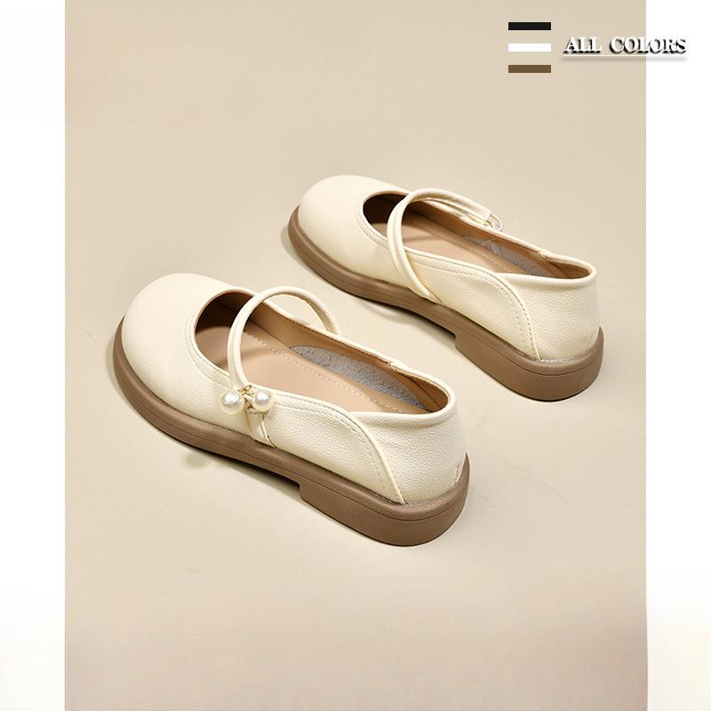 French Mary Jane small leather shoes women's 2025 new spring and autumn with skirt shoes women's single shoes gentle wind evening shoes